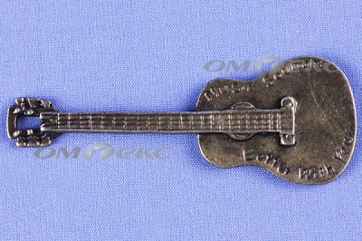 Декоративный элемент для творчества из металла "Гитара"  - купить в Благовещенске. Цена: 19.99 руб.
