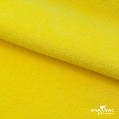 Флис DTY 14-0760, 240 г/м2, шир. 150 см, цвет яркий желтый - купить в Благовещенске. Цена 640.46 руб.