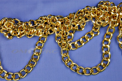 Цепь металл декоративная №11 (17*13) золото (10+/-1 м)  - купить в Благовещенске. Цена: 1 341.87 руб.