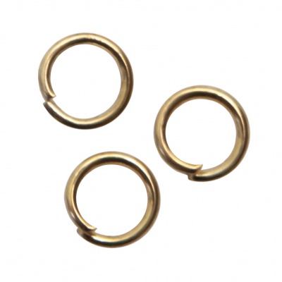 Кольцо  соединительное для бижутерии 5 мм, цв.-золото - купить в Благовещенске. Цена: 0.44 руб.
