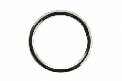 Кольцо металлическое d-32 мм, цв.-никель - купить в Благовещенске. Цена: 3.54 руб.