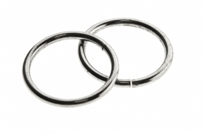 Кольцо металлическое d-15 мм, цв.-никель - купить в Благовещенске. Цена: 2.45 руб.