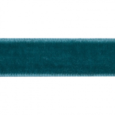 Лента бархатная нейлон, шир.12 мм, (упак. 45,7м), цв.65-изумруд - купить в Благовещенске. Цена: 392 руб.