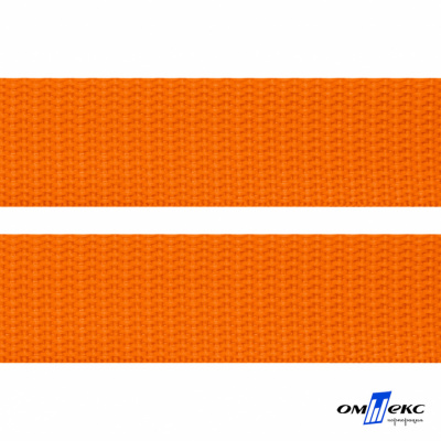 Оранжевый- цв.523 -Текстильная лента-стропа 550 гр/м2 ,100% пэ шир.25 мм (боб.50+/-1 м) - купить в Благовещенске. Цена: 405.80 руб.