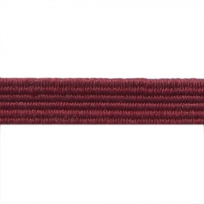 Резиновые нити с текстильным покрытием, шир. 6 мм ( упак.30 м/уп), цв.- 88-бордо - купить в Благовещенске. Цена: 155.22 руб.