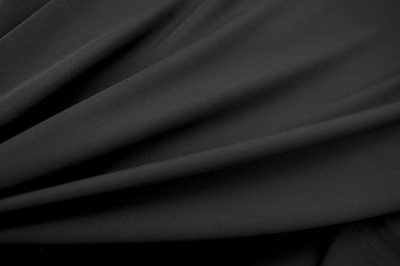 Костюмная ткань с вискозой "Флоренция", 195 гр/м2, шир.150см, цвет чёрный - купить в Благовещенске. Цена 507.37 руб.