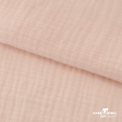 Ткань Муслин, 100% хлопок, 125 гр/м2, шир. 140 см #201 цв.(37)-нежно розовый - купить в Благовещенске. Цена 464.97 руб.