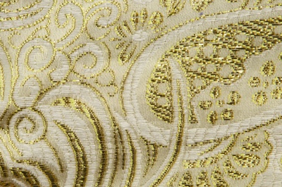 Ткань костюмная жаккард №5, 140 гр/м2, шир.150см, цвет золото - купить в Благовещенске. Цена 383.29 руб.
