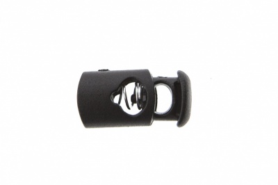 8021 Фиксатор пластиковый "Цилиндр", 20х10 мм, цвет чёрный - купить в Благовещенске. Цена: 1.31 руб.