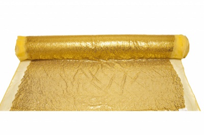 Сетка с пайетками №6, 188 гр/м2, шир.130см, цвет золото - купить в Благовещенске. Цена 371.02 руб.