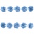 Тесьма плетеная "Рюш", упак. 9,14 м, цвет голубой - купить в Благовещенске. Цена: 45.87 руб.