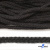 Шнур плетеный d-6 мм круглый, 70% хлопок 30% полиэстер, уп.90+/-1 м, цв.1078-черный - купить в Благовещенске. Цена: 588 руб.