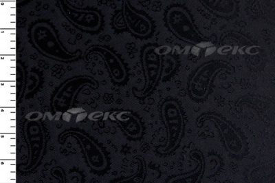 Ткань подкладочная жаккард Р14098, чёрный, 85 г/м2, шир. 150 см, 230T - купить в Благовещенске. Цена 168.15 руб.