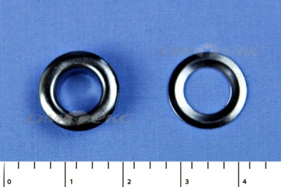 Люверсы металлические, блочка/кольцо, №5 (8 мм) упак.1000 шт- цв.никель - купить в Благовещенске. Цена: 392 руб.