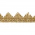 Тесьма металлизированная 0384-0240, шир. 40 мм/уп. 25+/-1 м, цвет золото - купить в Благовещенске. Цена: 490.74 руб.