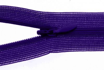 Молния потайная Т3 866, 50 см, капрон, цвет фиолетовый - купить в Благовещенске. Цена: 8.71 руб.