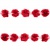 Тесьма плетеная "Рюш", упак. 9,14 м, цвет красный - купить в Благовещенске. Цена: 46.82 руб.