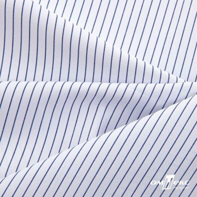 Ткань сорочечная Ронда, 115 г/м2, 58% пэ,42% хл, шир.150 см, цв.4-синяя, (арт.114) - купить в Благовещенске. Цена 306.69 руб.