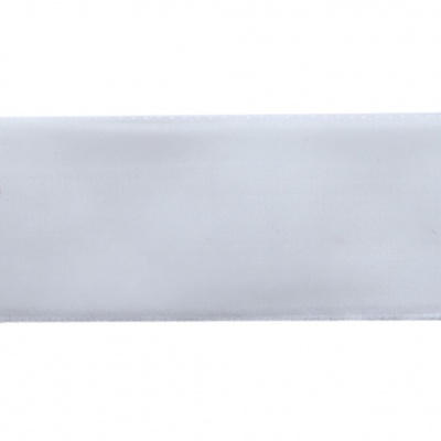 Лента бархатная нейлон, шир.25 мм, (упак. 45,7м), цв.01-белый - купить в Благовещенске. Цена: 981.09 руб.