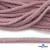Шнур плетеный d-6 мм круглый, 70% хлопок 30% полиэстер, уп.90+/-1 м, цв.1087-розовый - купить в Благовещенске. Цена: 588 руб.