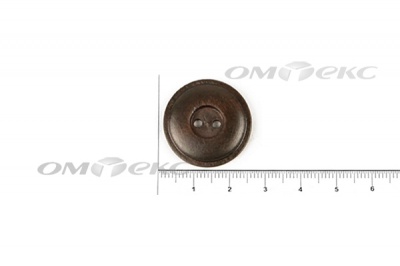 Пуговица деревянная круглая №54 (25мм) - купить в Благовещенске. Цена: 4.12 руб.