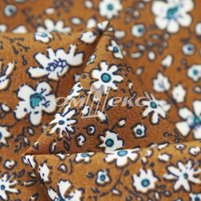 Плательная ткань "Фламенко" 11.1, 80 гр/м2, шир.150 см, принт растительный - купить в Благовещенске. Цена 239.03 руб.