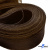 Регилиновая лента, шир.65мм, (уп.25 ярд), цв.- коричневый - купить в Благовещенске. Цена: 499.43 руб.