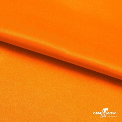 Поли креп-сатин 15-1263, 125 (+/-5) гр/м2, шир.150см, цвет оранжевый - купить в Благовещенске. Цена 155.57 руб.