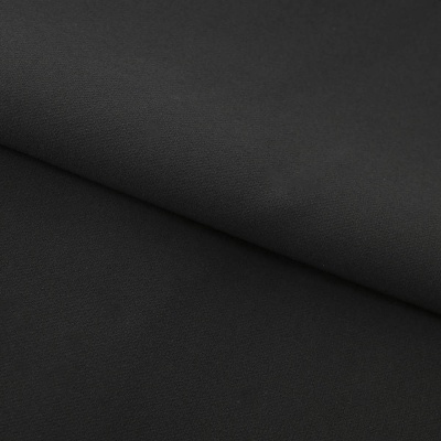 Костюмная ткань "Элис", 220 гр/м2, шир.150 см, цвет чёрный - купить в Благовещенске. Цена 308 руб.