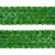 Тесьма с пайетками D4, шир. 35 мм/уп. 25+/-1 м, цвет зелёный - купить в Благовещенске. Цена: 1 308.30 руб.