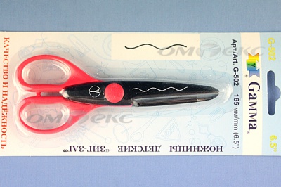 Ножницы G-502 детские 165 мм - купить в Благовещенске. Цена: 292.21 руб.