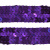 Тесьма с пайетками 12, шир. 20 мм/уп. 25+/-1 м, цвет фиолет - купить в Благовещенске. Цена: 778.19 руб.