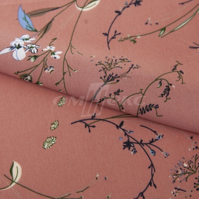 Плательная ткань "Фламенко" 2.1, 80 гр/м2, шир.150 см, принт растительный - купить в Благовещенске. Цена 311.05 руб.