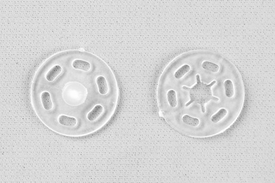 Кнопки пришивные пластиковые 15 мм, блистер 24шт, цв.-прозрачные - купить в Благовещенске. Цена: 68.79 руб.
