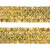 Тесьма с пайетками D16, шир. 35 мм/уп. 25+/-1 м, цвет золото - купить в Благовещенске. Цена: 1 281.60 руб.