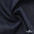 Ткань костюмная "Джинс" с начесом, 320 г/м2, 80% хлопок 20%полиэстер, шир. 160 см, т.синий - купить в Благовещенске. Цена 492.24 руб.