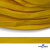 Шнур плетеный (плоский) d-12 мм, (уп.90+/-1м), 100% полиэстер, цв.269 - жёлтый - купить в Благовещенске. Цена: 8.62 руб.