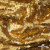 Трикотажное полотно, Сетка с пайетками,188 гр/м2, шир.140 см, цв.-тем.золото (#51) - купить в Благовещенске. Цена 505.15 руб.