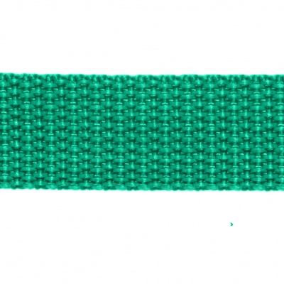 Стропа текстильная, шир. 25 мм (в нам. 50+/-1 ярд), цвет яр.зелёный - купить в Благовещенске. Цена: 397.52 руб.