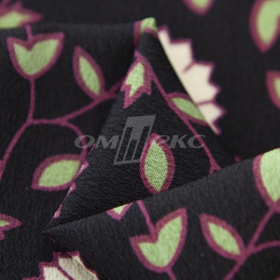 Плательная ткань "Фламенко" 10.1, 80 гр/м2, шир.150 см, принт растительный - купить в Благовещенске. Цена 241.49 руб.