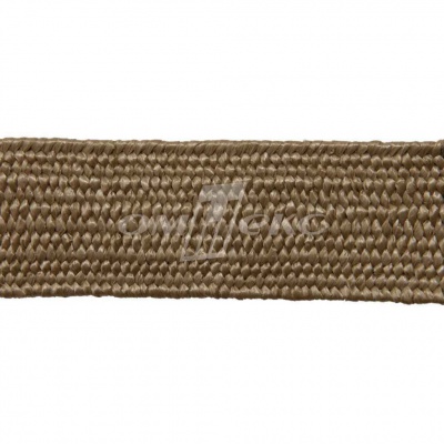 Тесьма отделочная полипропиленовая плетеная эластичная #2, шир. 40мм, цв.- соломенный - купить в Благовещенске. Цена: 50.99 руб.