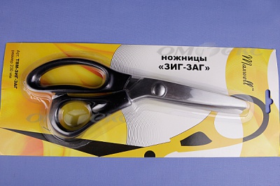 Ножницы ЗИГ-ЗАГ "MAXWELL" 230 мм - купить в Благовещенске. Цена: 1 041.25 руб.
