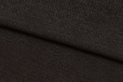 Ткань джинсовая №96, 160 гр/м2, шир.148см, цвет чёрный - купить в Благовещенске. Цена 350.42 руб.