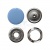 Кнопка рубашечная (закрытая) 9,5мм - эмаль, цв.182 - св.голубой - купить в Благовещенске. Цена: 5.74 руб.