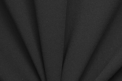 Костюмная ткань с вискозой "Бриджит", 210 гр/м2, шир.150см, цвет чёрный - купить в Благовещенске. Цена 564.96 руб.