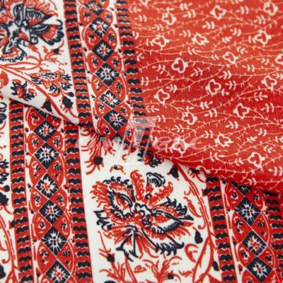 Плательная ткань "Фламенко" 24.1, 80 гр/м2, шир.150 см, принт этнический - купить в Благовещенске. Цена 241.49 руб.